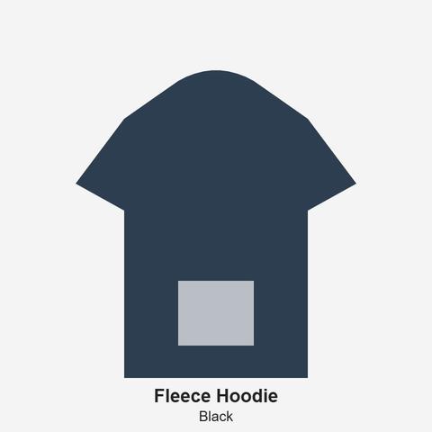Fleece Hoodie — Black