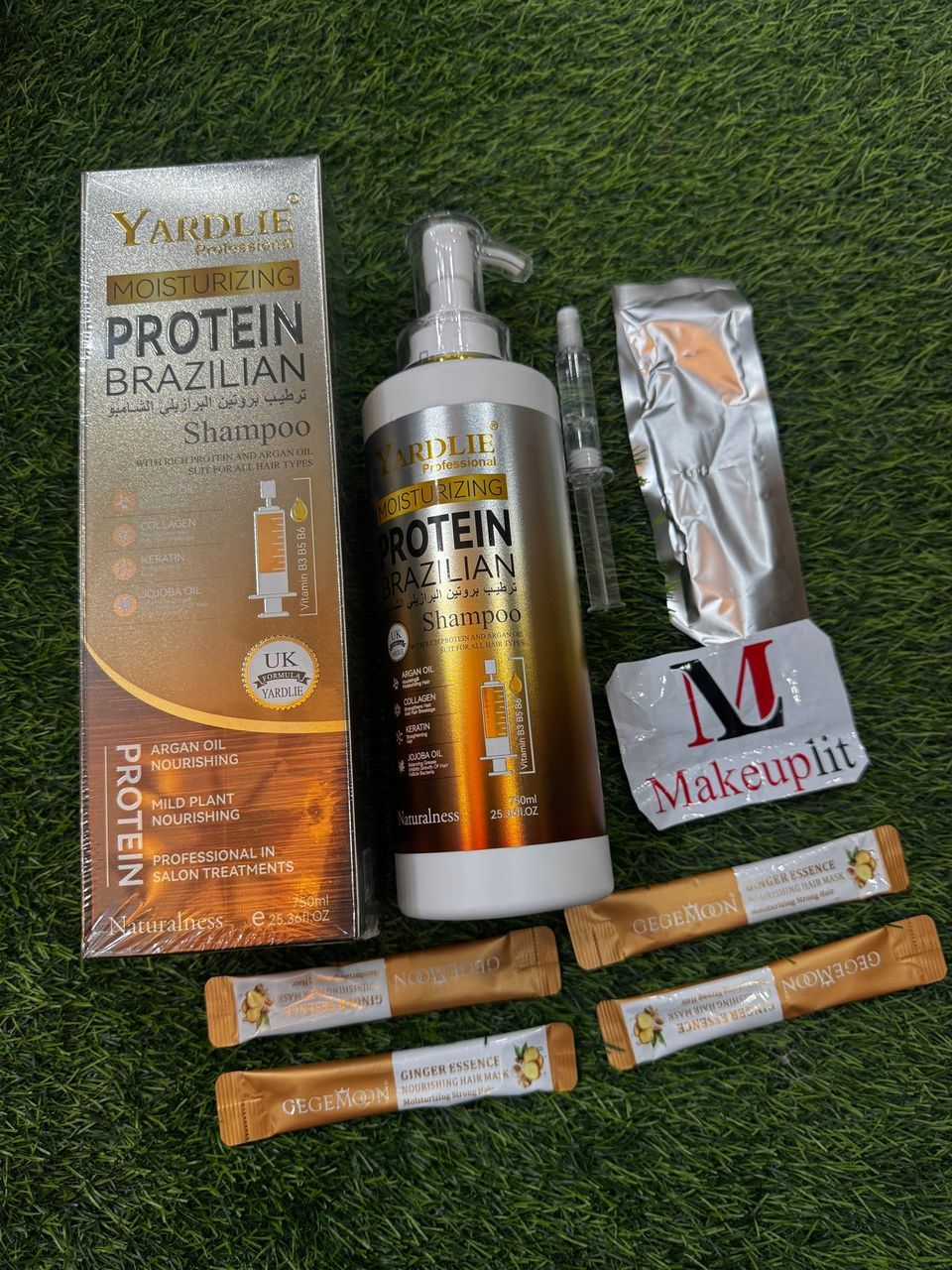 6 in 1 Yardlie Protein Brazilian Shampoo with FREE Injection & Free 4 Hair Masks