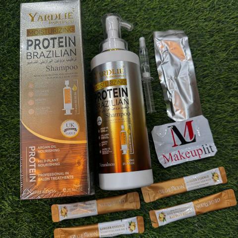 6 in 1 Yardlie Protein Brazilian Shampoo with FREE Injection & Free 4 Hair Masks