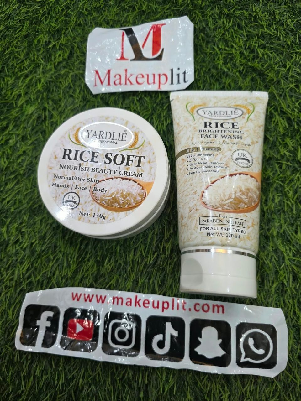 2in1 Deal Face Wash + Cream Rice Yardlie