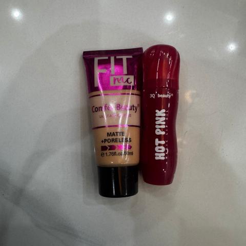 BB Foundation Tube + Hot Pink Lip Tint Gloss