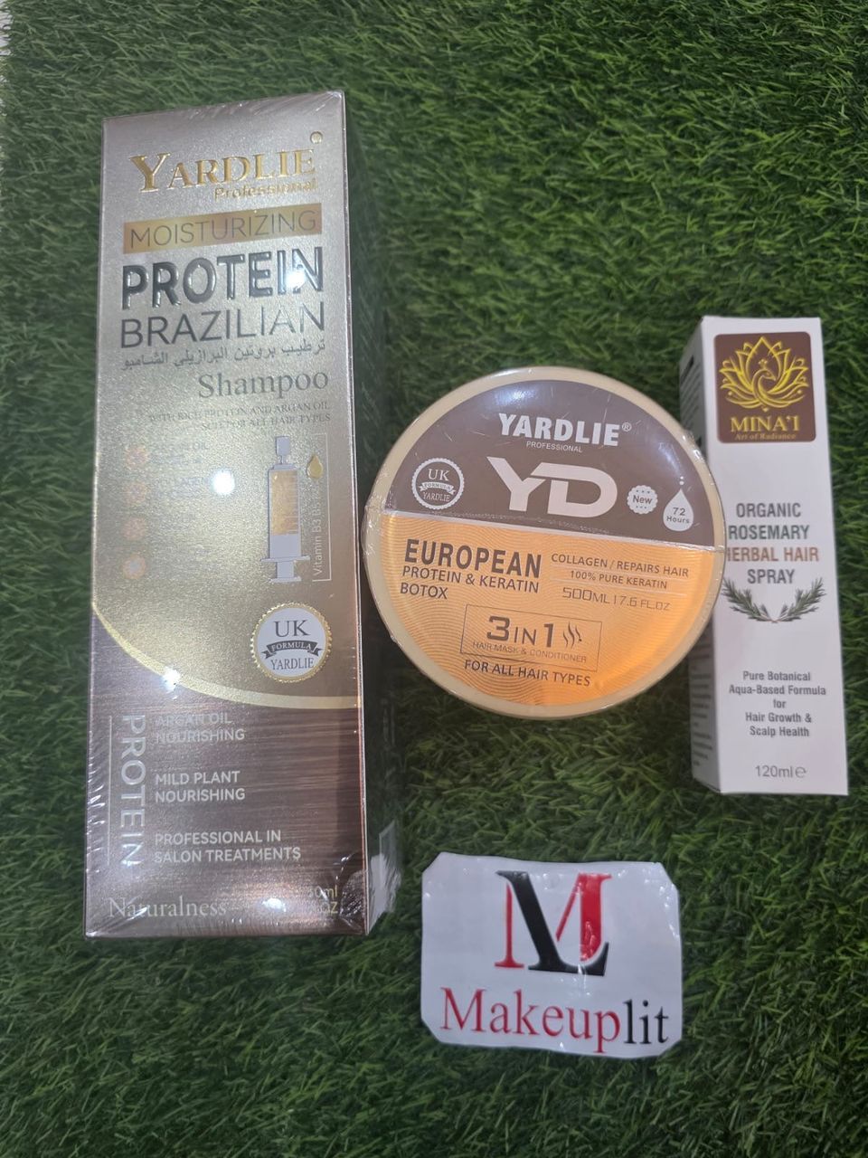 3in1 Deal (Yardlie protein brazilan Injection Shampoo + Yardlie Mask Big + Rosemary Hair Spray)