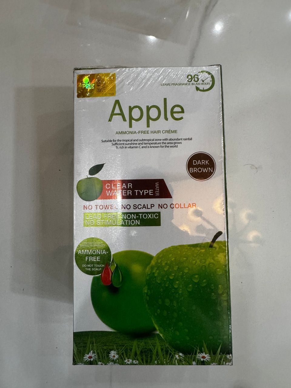 Apple Hair Color Full Big Dark Brown Color