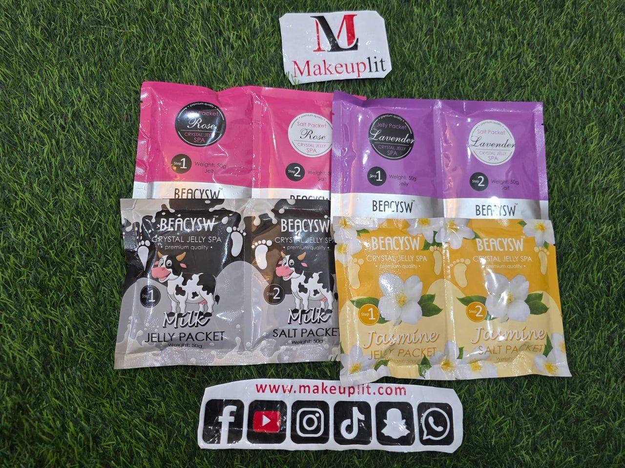 Step 1 & Step 2 Crystal Jelly SPA Mani-Pedicure 1 pack