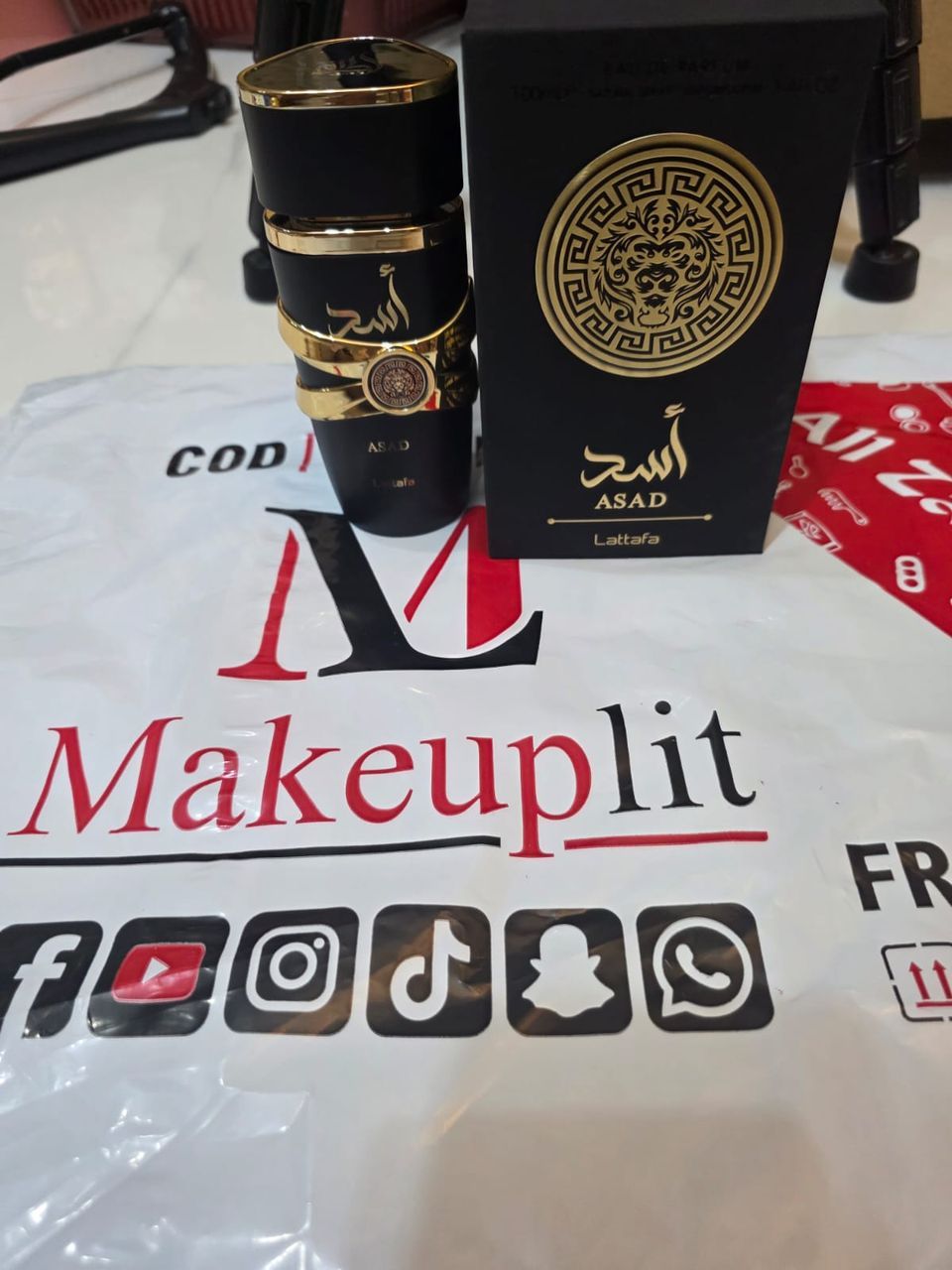 Lattafa Perfume Black  Asad Imp 100ml