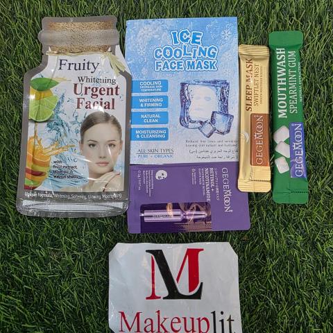 5in1 Deal (Urgent Facial Sache + Ice cooling Mask + Face Mask + Hair Mask + Mouth Wash)