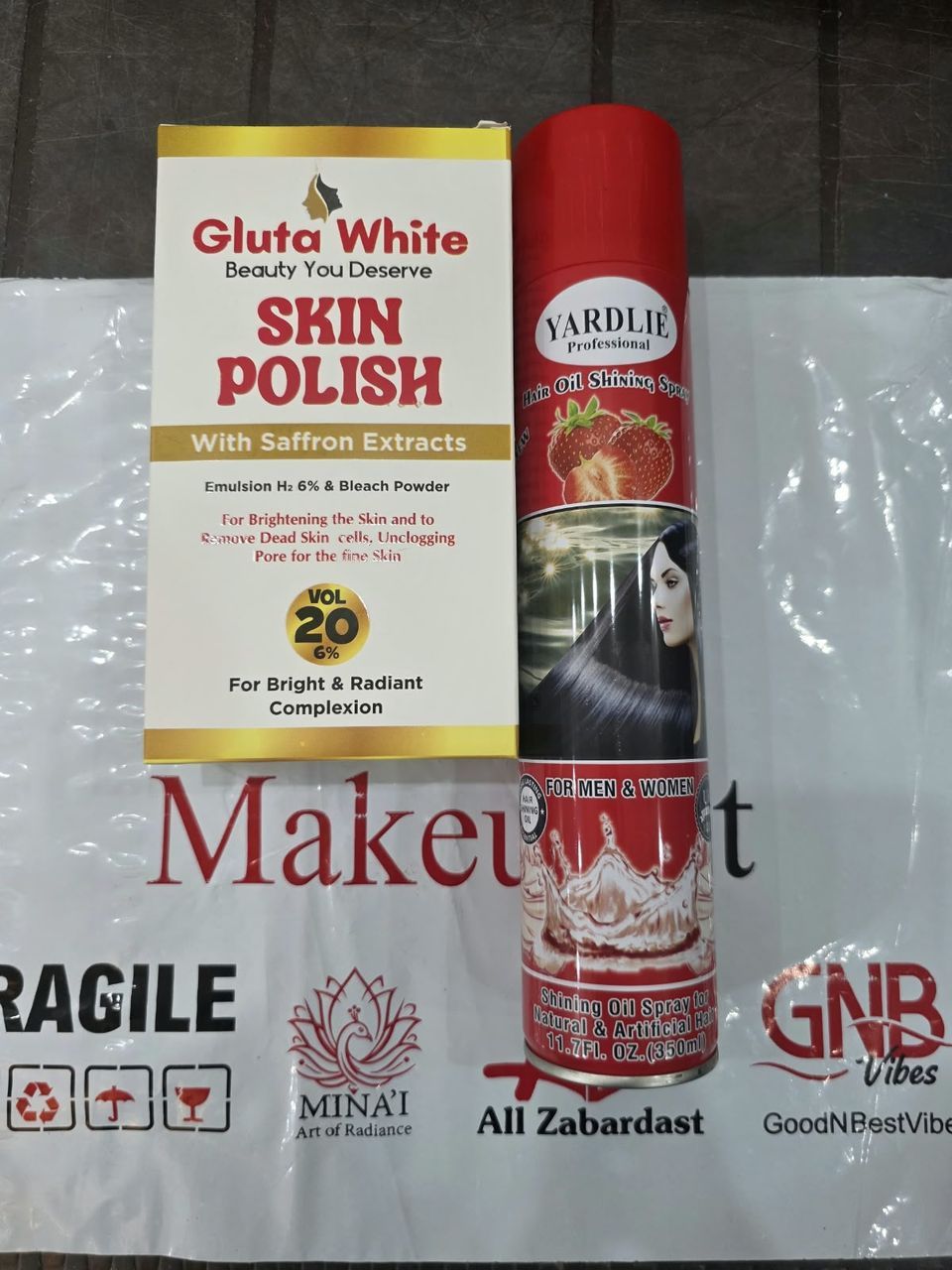 Yardlie Hair Shining Growth Hair Oil Spray + Gluta White Skin Polish